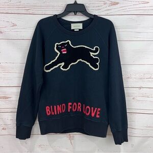 Gucci Black Panther Blind For Love Pullover Jersey Sweatshirt Unisex